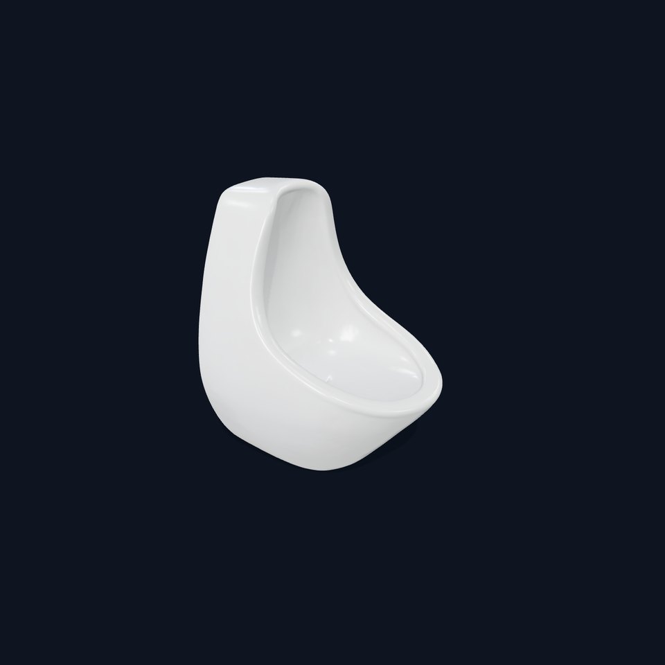 Sleek White Urinal model pack